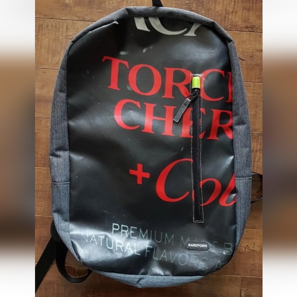 RAREFORM Benton Laptop BACKPACK BAG Recycled Vinyl Alcohol Rum Billboard